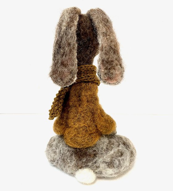 Gregoire, felted wool hare