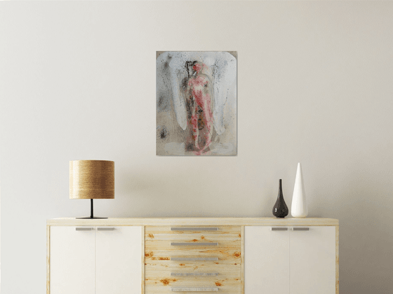 Free Body 18C5, mixed media 65x50 cm