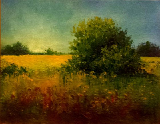 End Of Summer Oil Painting