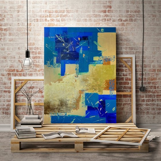 Blue and Gold Harmony