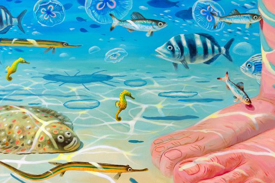 In the sea