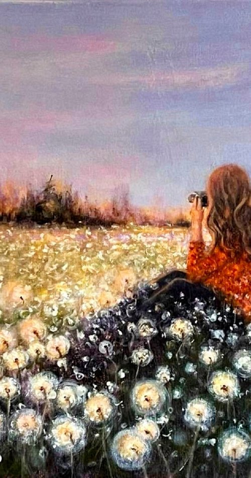 Lost in a field of dandelions... by Cristina Mihailescu