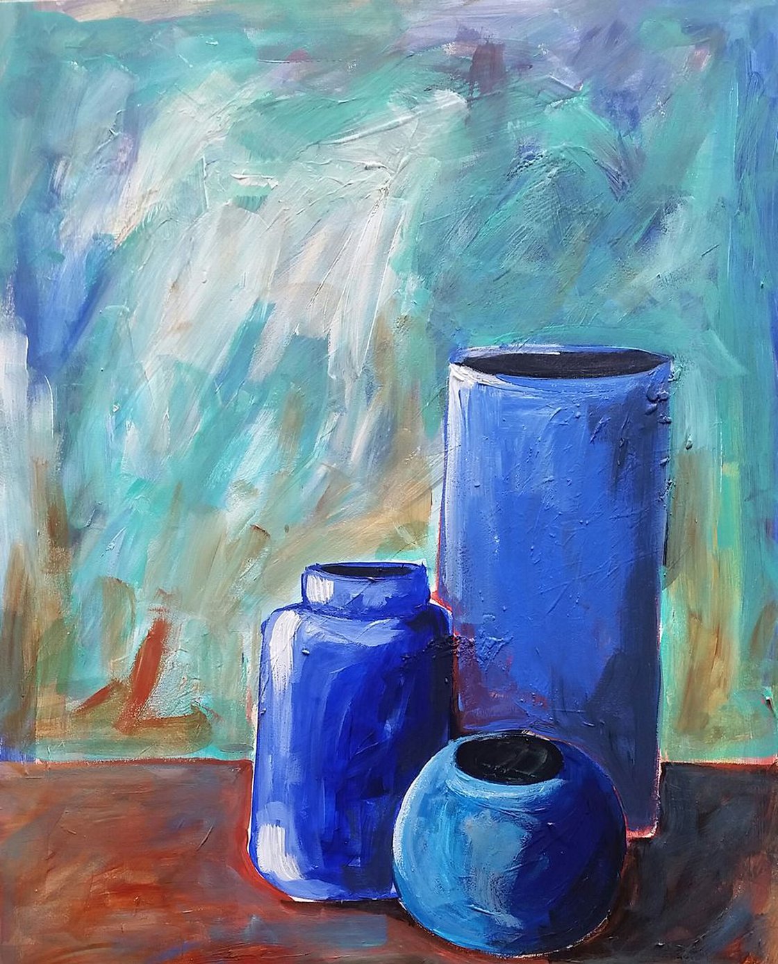 Blue Oil painting by Katrina Case | Artfinder