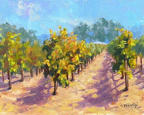 Fall Vineyards In Napa Valley by Tatyana Fogarty