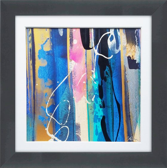 Abstraction #3 - Framed and ready to hang - original abstract painting