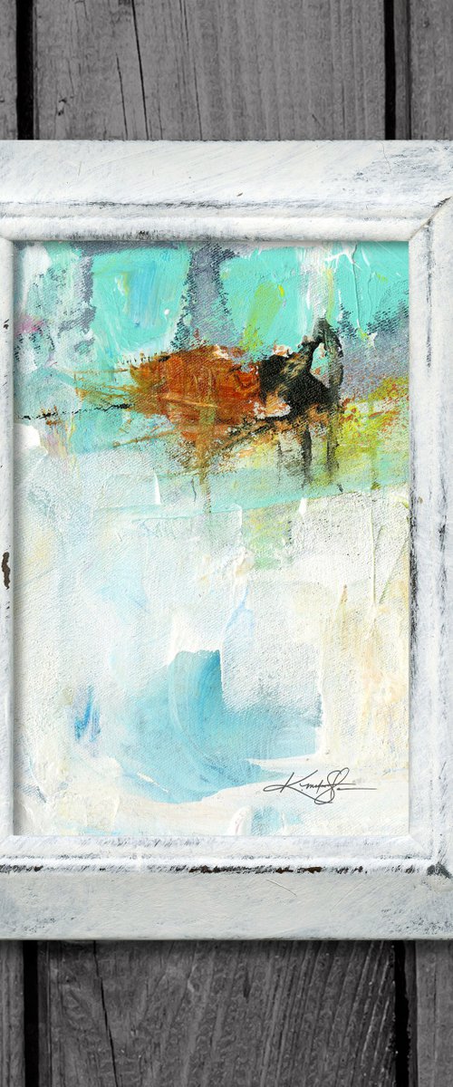 Serenity Abstraction 1 - Framed Abstract Painting by Kathy Morton Stanion by Kathy Morton Stanion