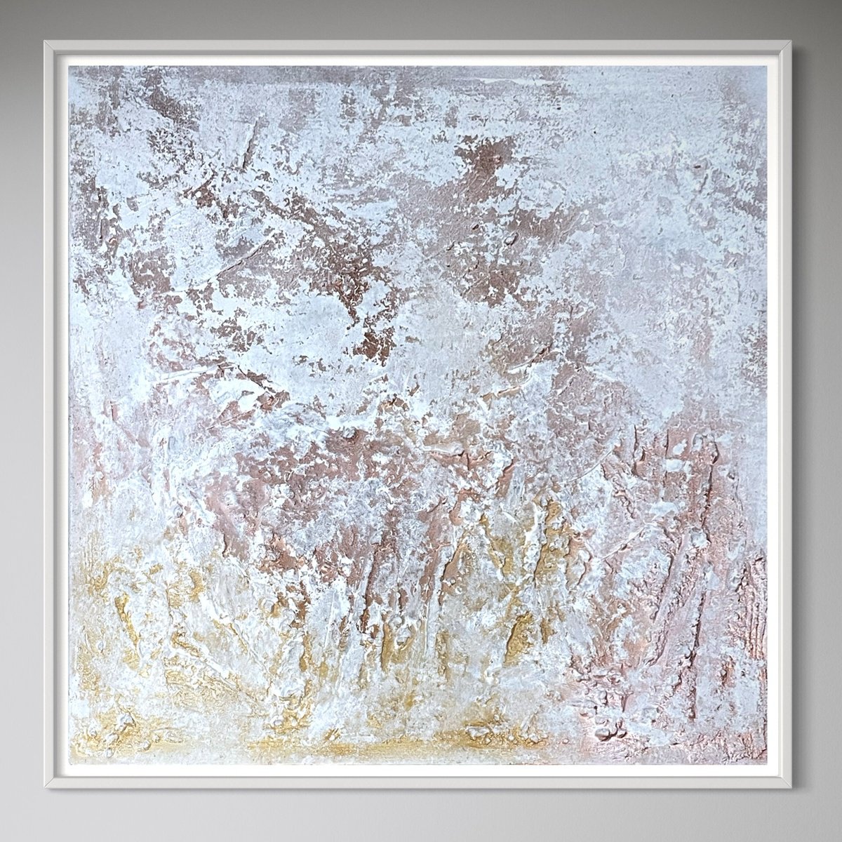 Abstract Acrylic Painting By Mireia Izquierdo, 33 X 33", Danza, Original Artwork