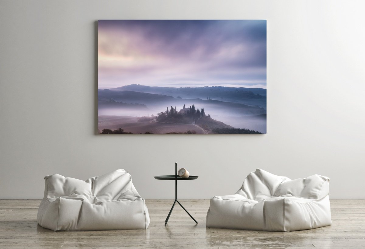 A tuscan homestead before the dawn by Karim Carella