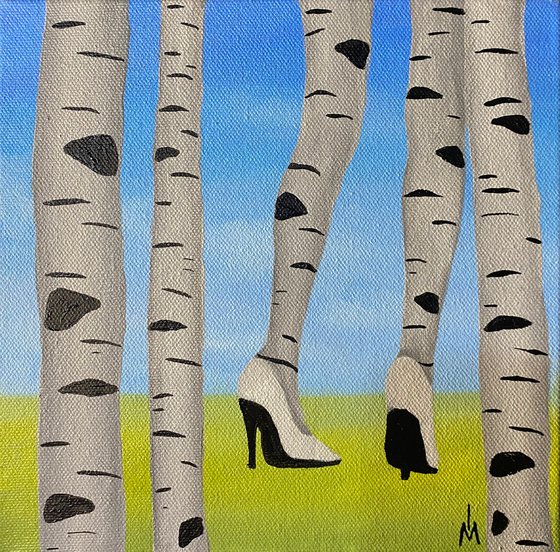 Birch in shoes