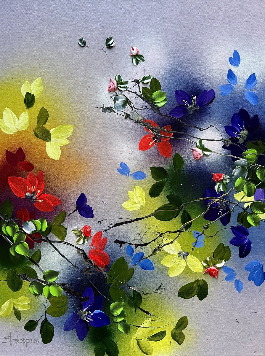 Where Colours Meet By Anastassia Skopp, 24 X 31, Artwork For Sale On Artfinder