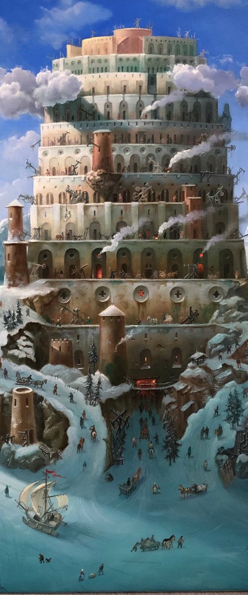 "Winter Tower of Babel". by Alexander Mikhalchyk