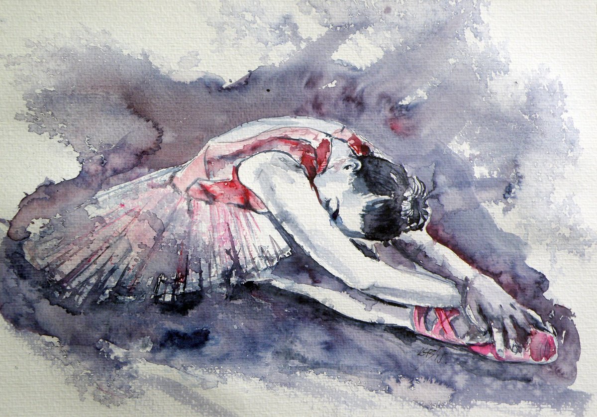 Ballerina dancing /25 x 35 cm/ by Kovcs Anna Brigitta