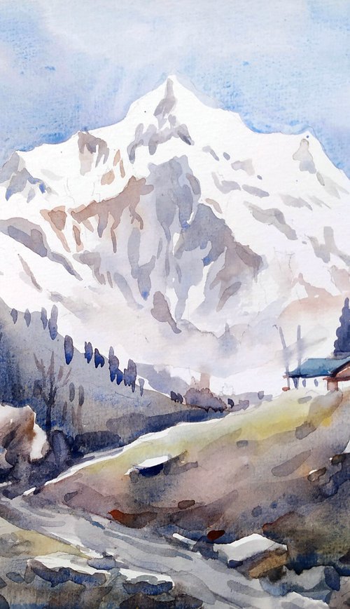 Beauty of Himalayan Peaks by Samiran Sarkar