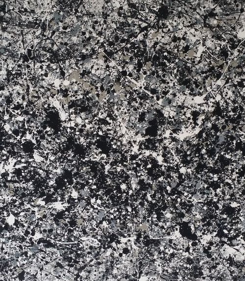 Abstract JACKSON POLLOCK style ACRYLIC on CANVAS by M.Y. by Max Yaskin