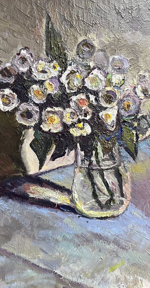 First Spring Flowers by Zurab Sharvadze