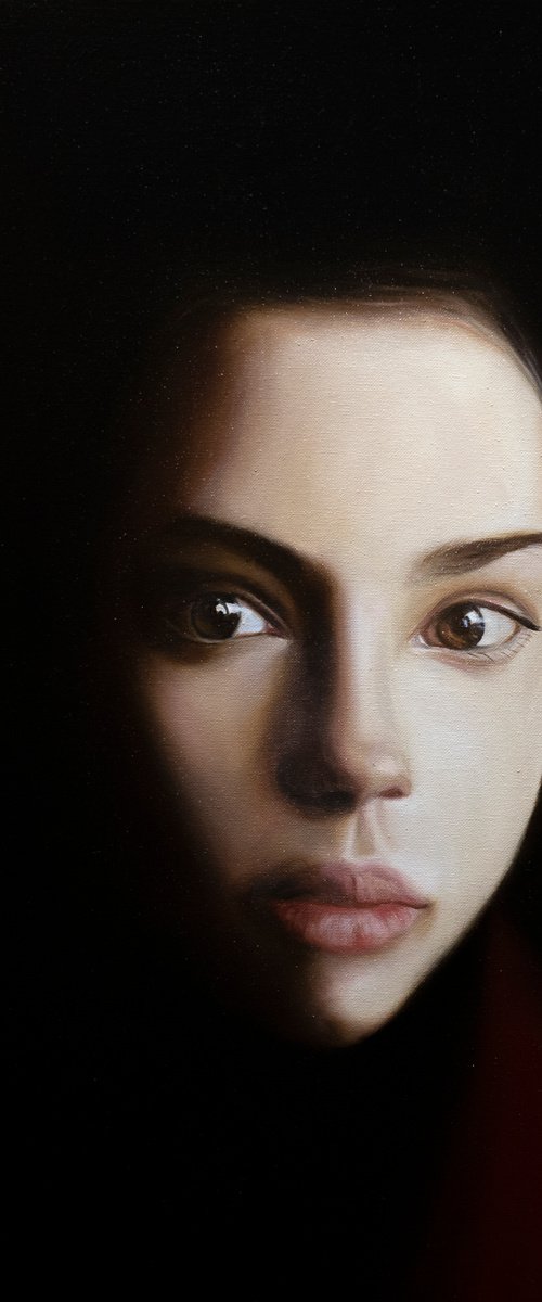 Portrait of woman during quarantine 1 by Gennaro Santaniello