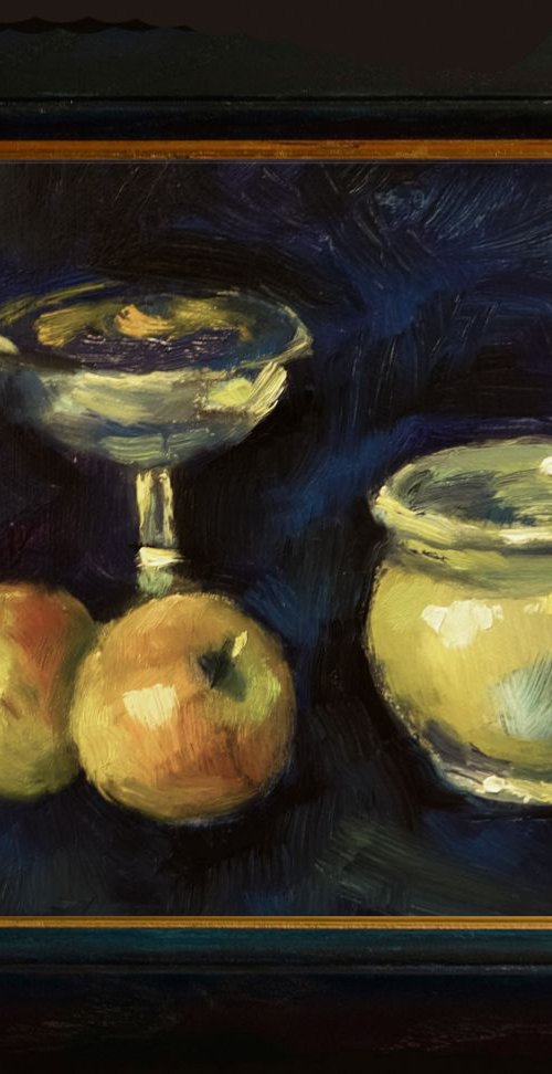 Still Life with Fruit, Chalice and Bowl by Andre Pallat