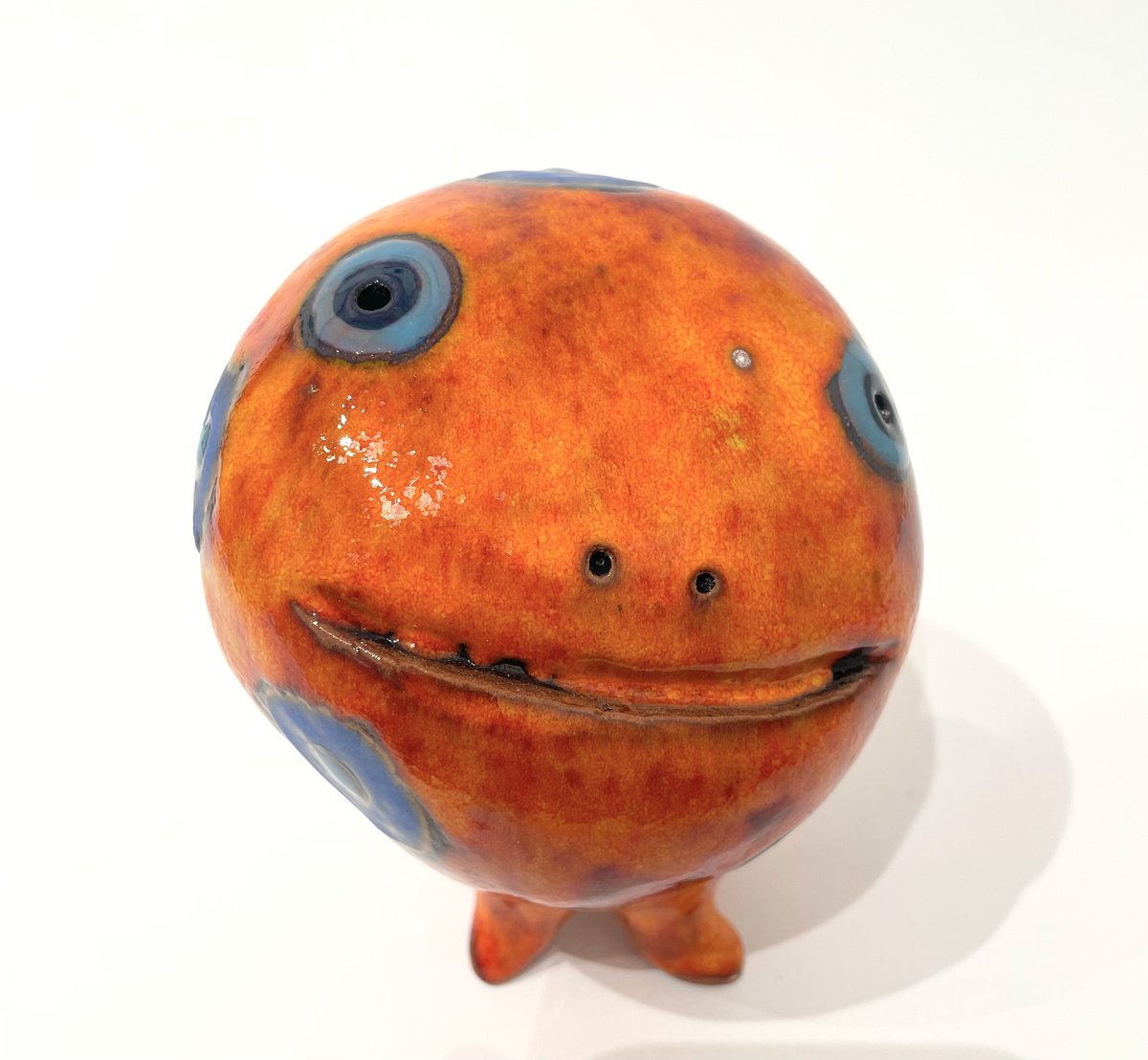 Cartoon Clay Sculpture , Happy Stranger By Viktor Zuk, 4 X 5, Artwork For Sale On Artfinder