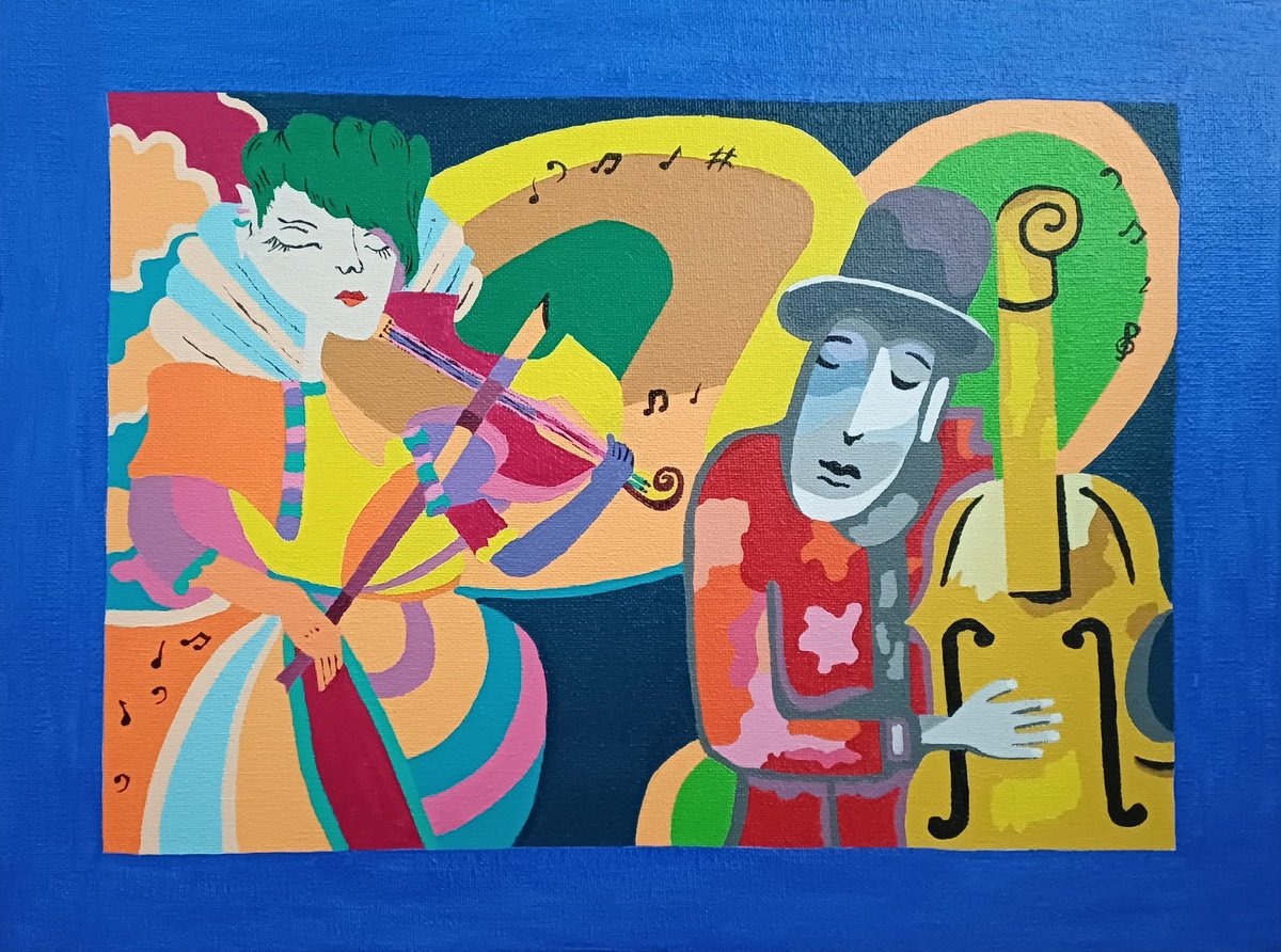  Music Iii By Corinne Hamer, 16 X 12, Artwork For Sale On Artfinder