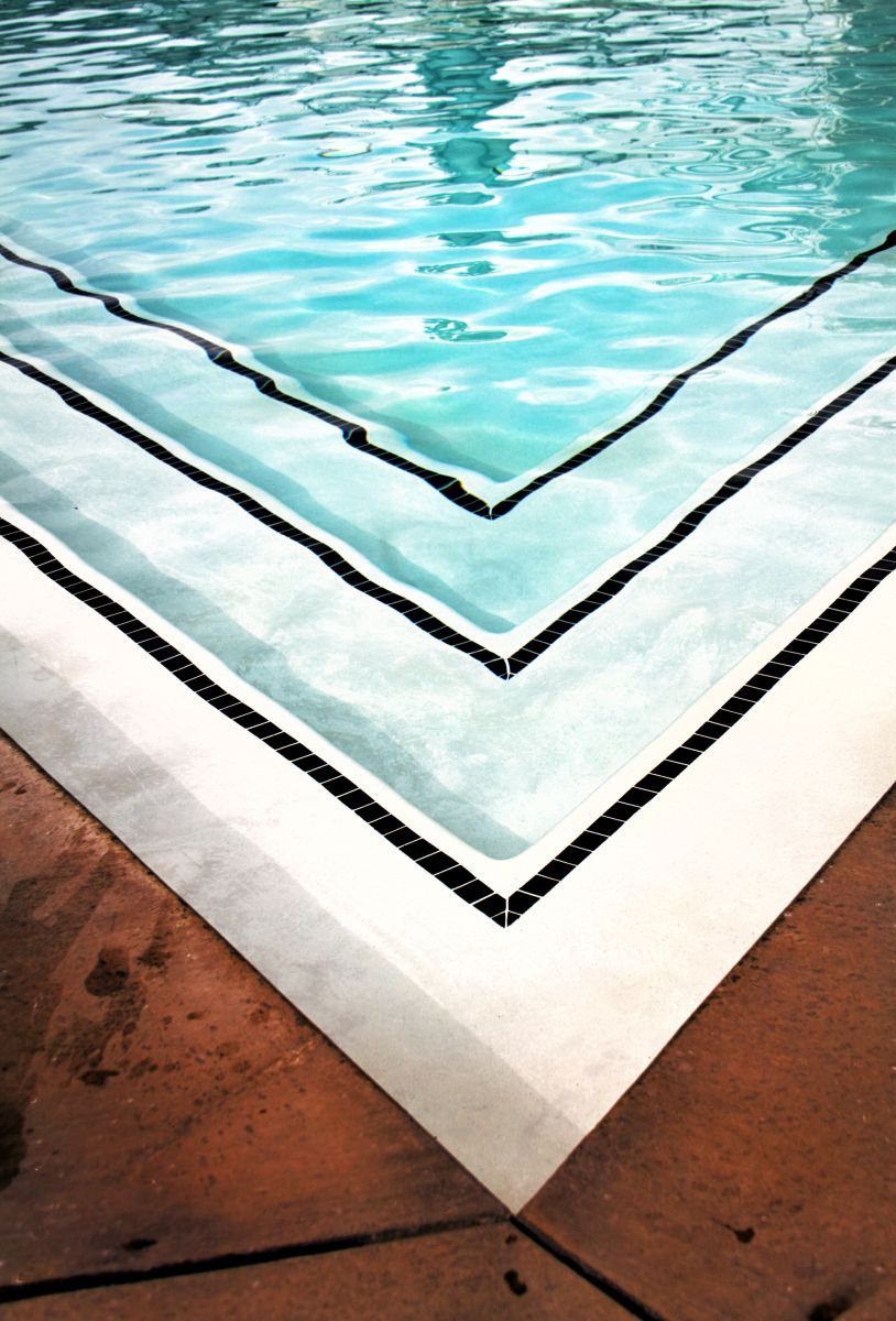 Photorealistic Photograph , Ace Pool Palm Springs Ca By William Dey, 18 X 22, Artwork For Sale On Artfinder