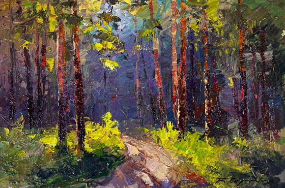 A Walk along a Forest Path