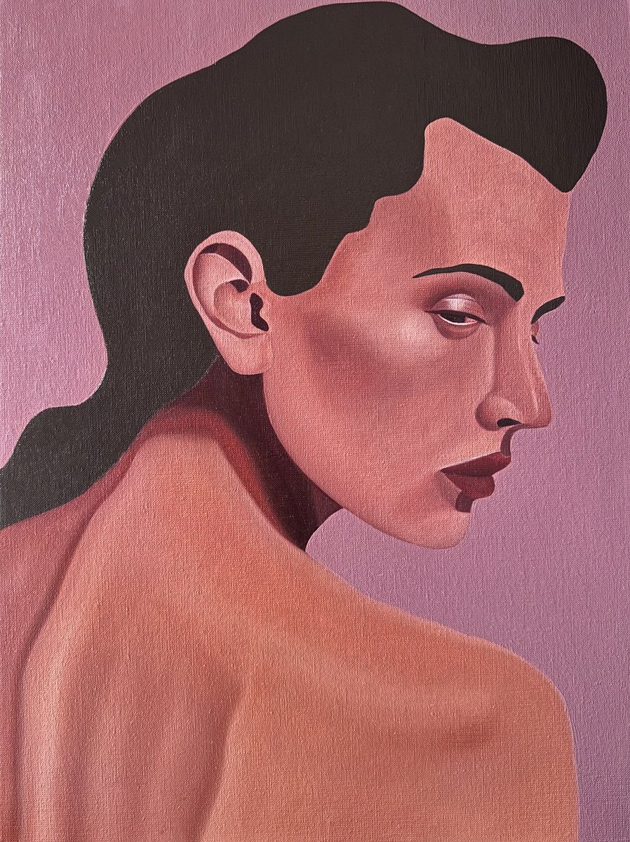 Impressionistic Portrait Oil Painting By Tim Muddiman, 19 X 25", Jo Jo, Original Artwork