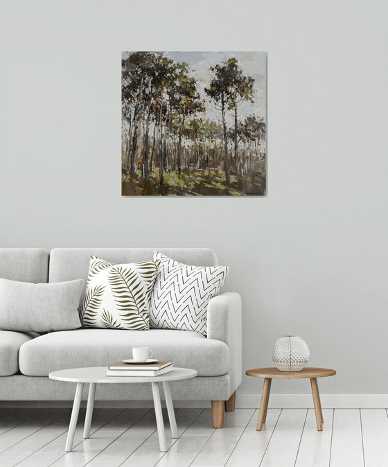 Spring forest -  Original landscape painting