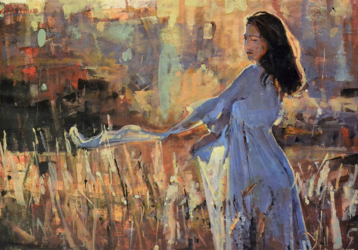 A Spring Breeze By Marco Ortolan, 22 X 16, Artwork For Sale On Artfinder