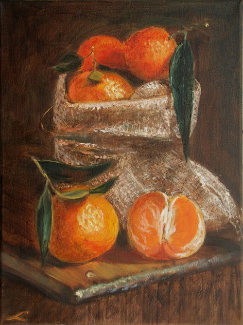Tangerines from Santa by Elena Sokolova