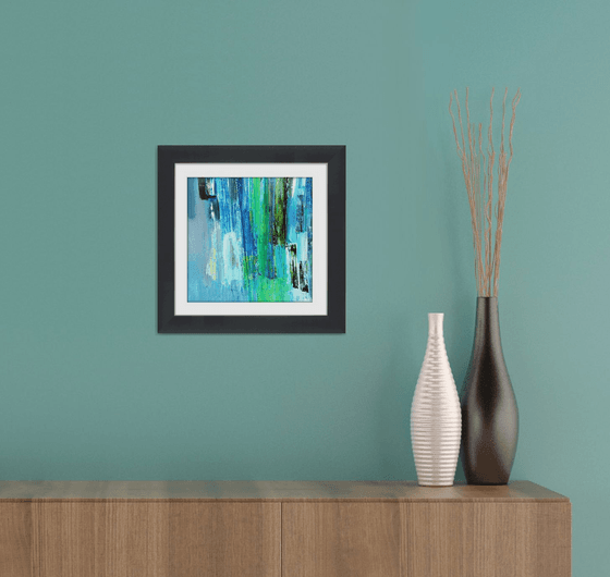 Abstraction #7 - Framed and ready to hang - original abstract painting