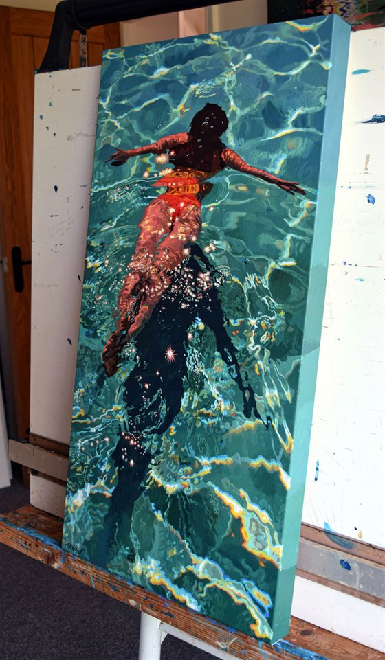 Star Burst - Swimming Painting