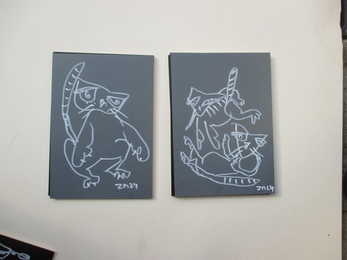 2 crazy cats by Sonja Zeltner-Müller