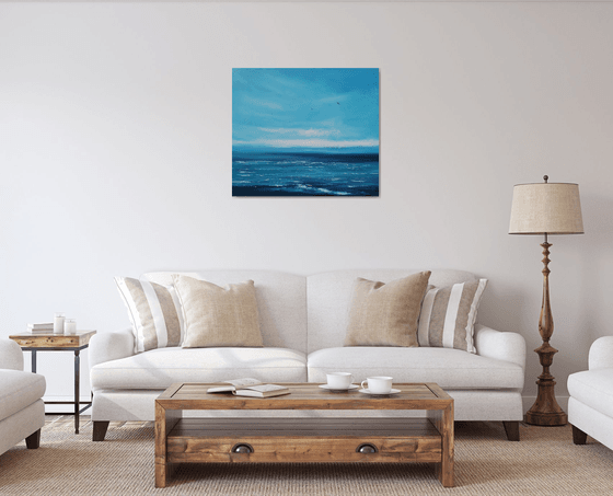 Only Blue - seascape, emotional, panoramic