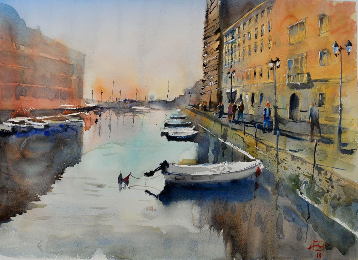 Trieste Canal Grande by Flavio Furlan