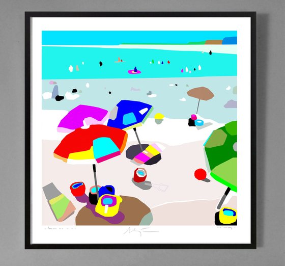 On the beach (seascape, pop)