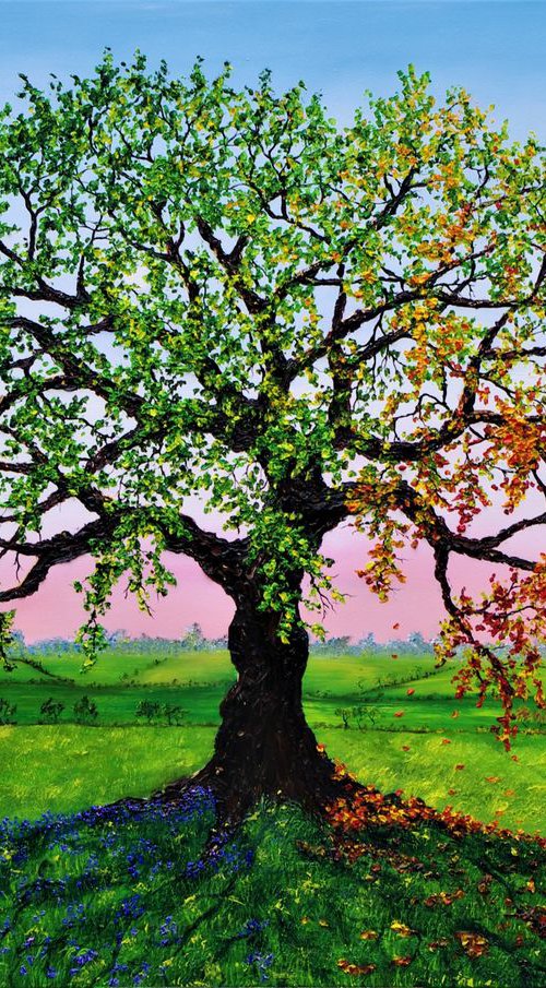 Oak Of Summer And Autumn by Hazel Thomson