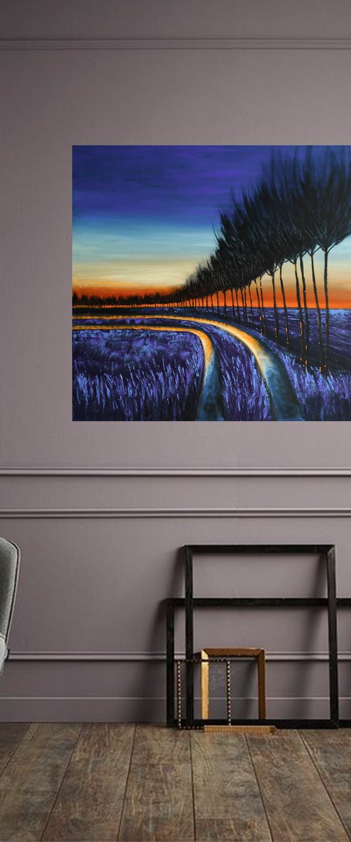Sunrise in the land of Ice III - Fields and Colors Series by Danijela Dan