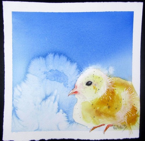 Just a Little Chick by Violeta Damjanovic-Behrendt