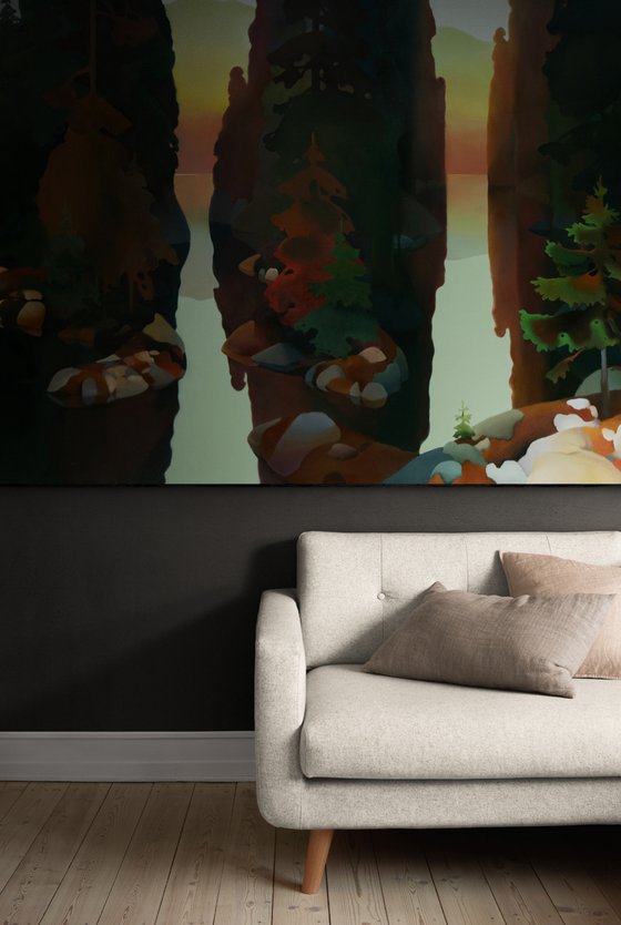 "At the northern night." Triptych