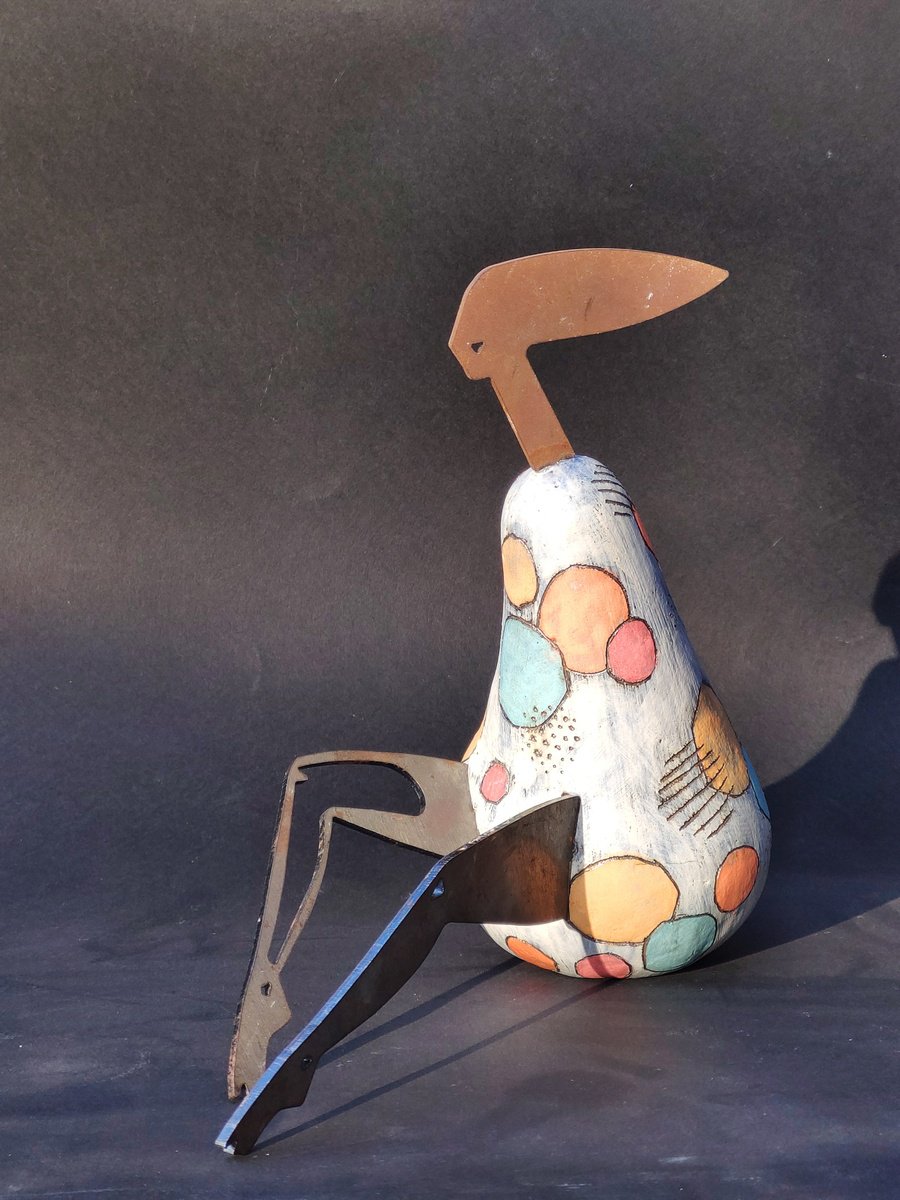 Urban And Pop Portrait Sculpture By Nadiia Otriazha, 12 X 10", Perry, Original Artwork