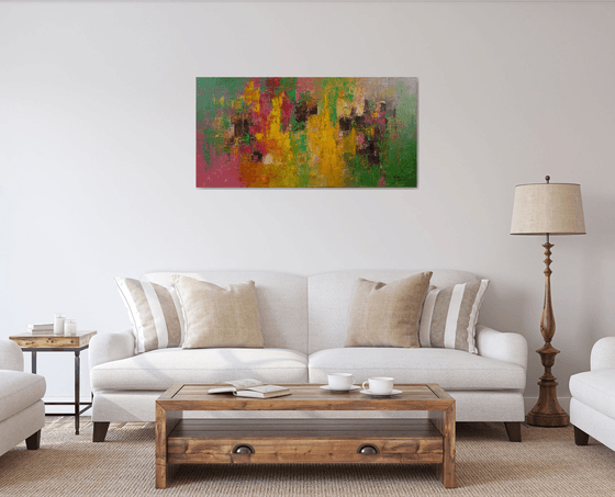 Shades Of Vibrant Health  (Large, 120x60cm)