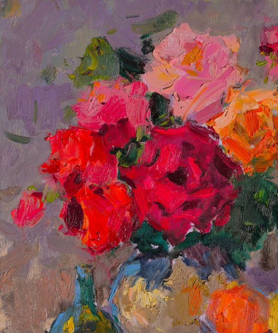 Lush Bouquet of Roses