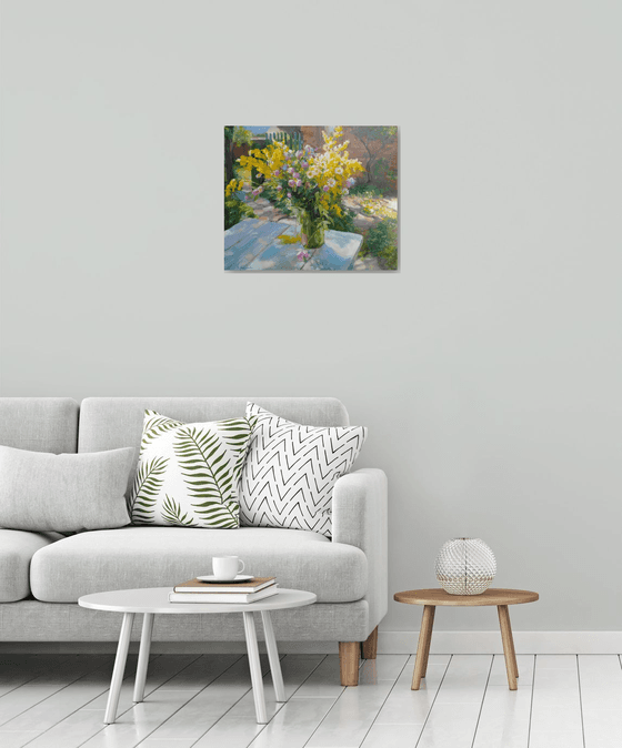 Wildflowers on a table