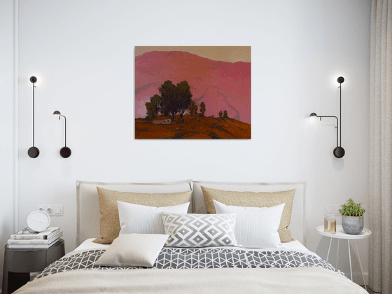 Pink Mountain at Dusk