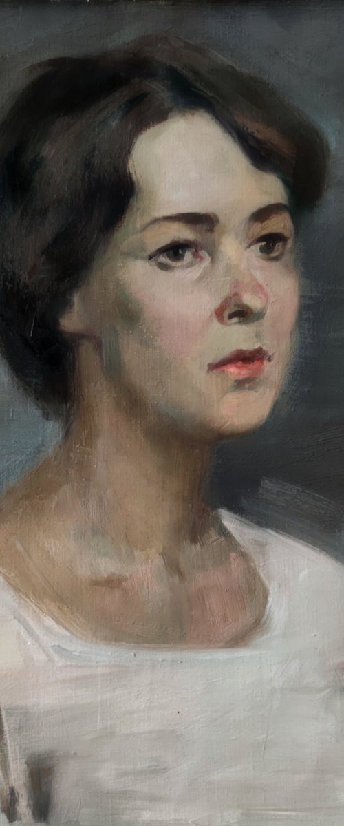 Portrait in grey by Maria Egorova