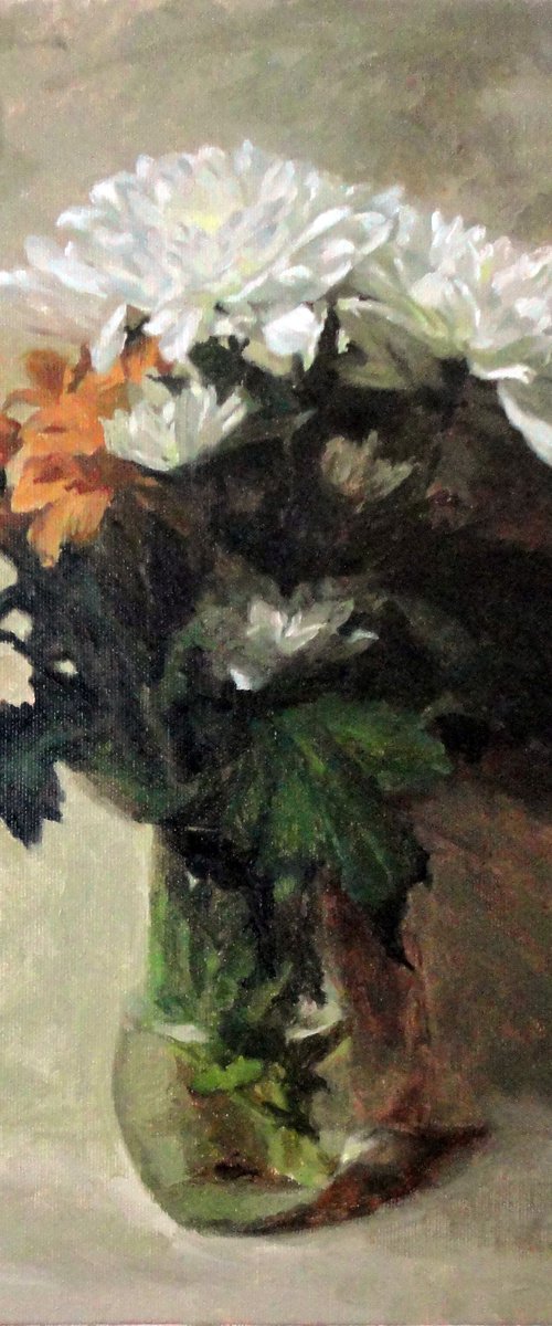 Chrysanthemums by Radosveta Zhelyazkova