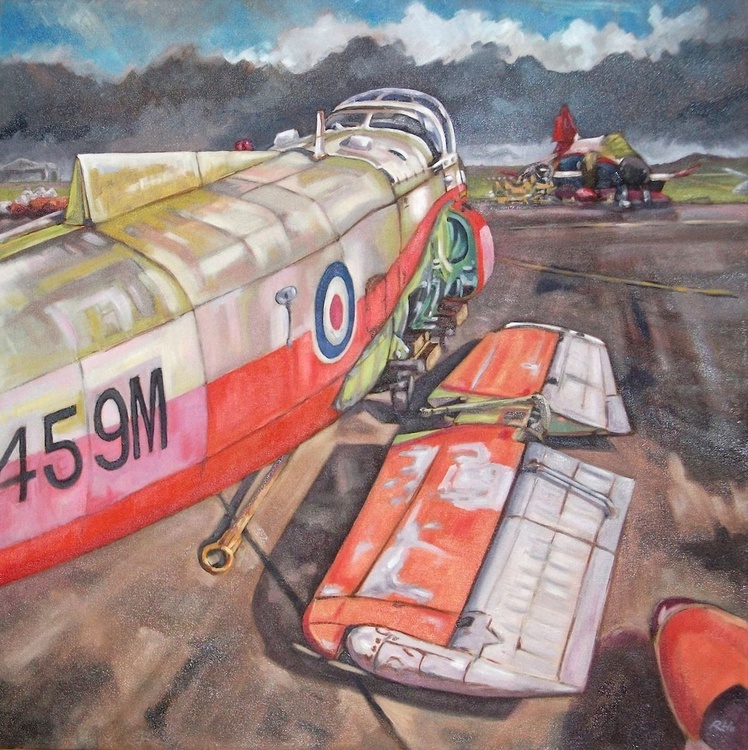 Awaiting Wings Jet Provost Awaits Restoration A Artfinder