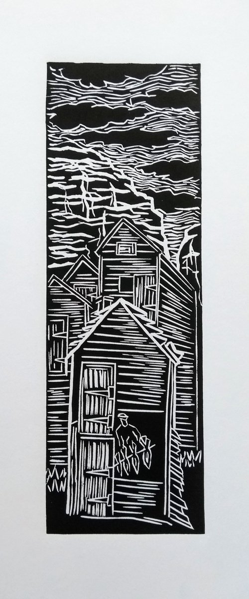 Fisherman's huts by Anna Robertson