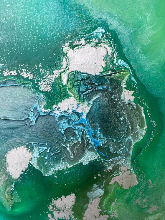 Emerald Ocean – Green Abstract