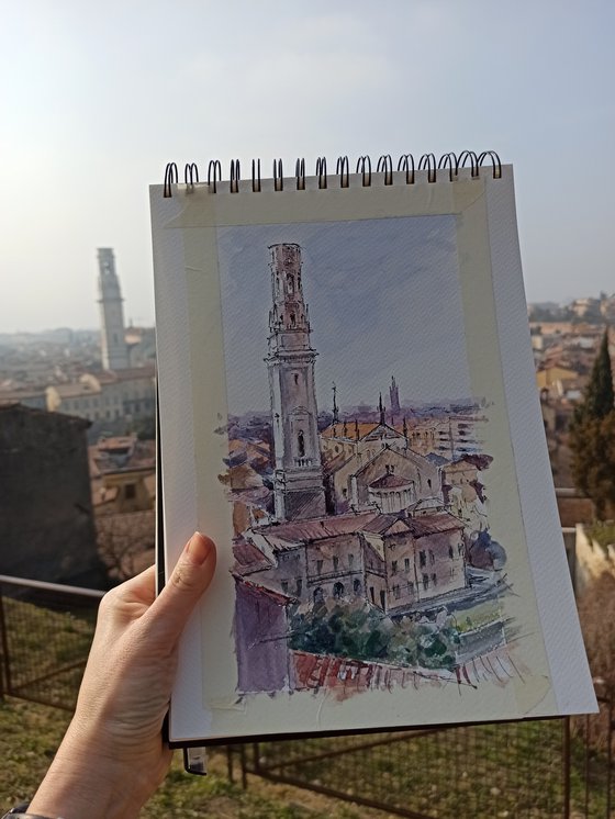 Bell tower of Verona Cathedral